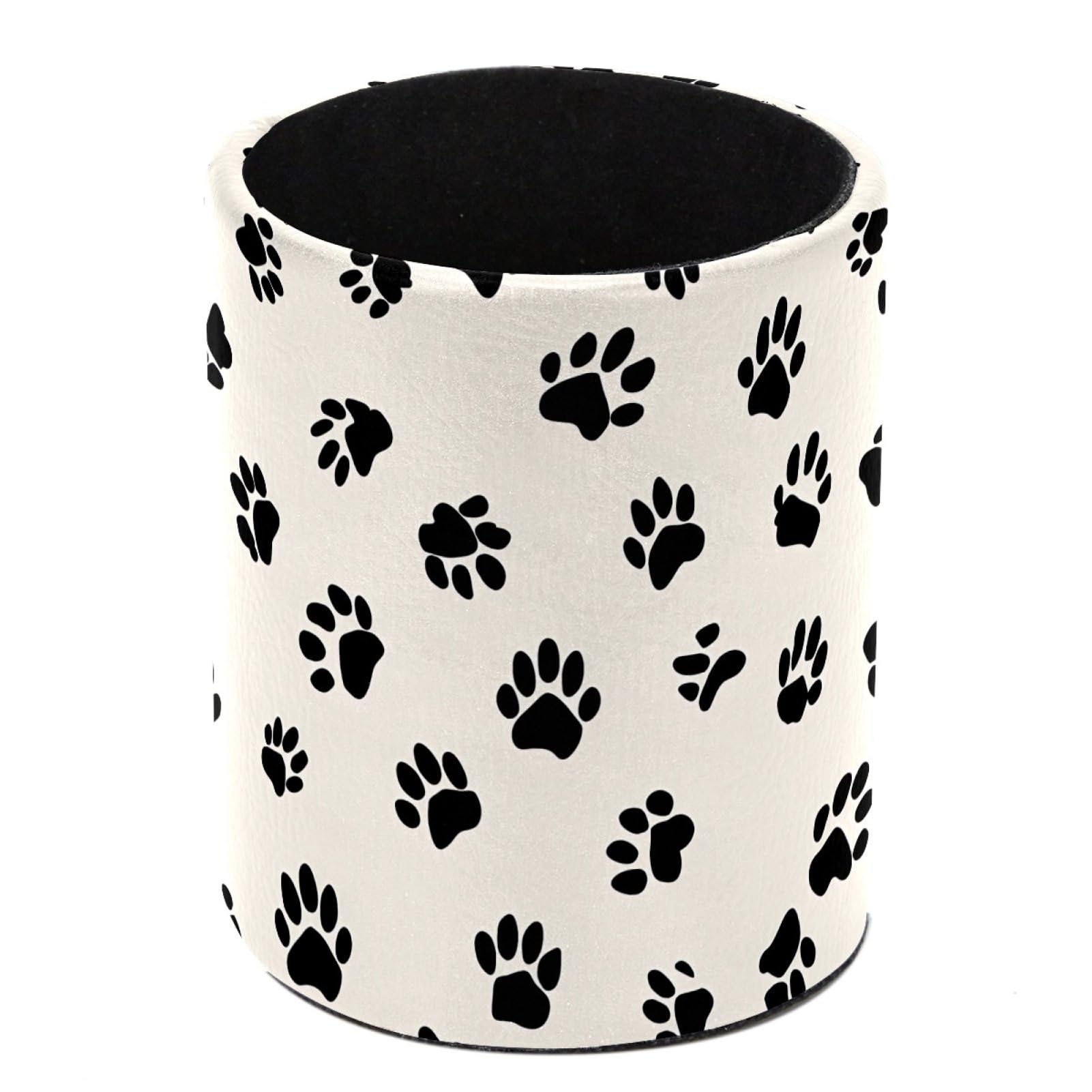 FWJZDSP Animal Paw Prints Pencil Cup Pen Organizer Makeup Brush Holder for Office Home Countertop Desk Accessory Storage