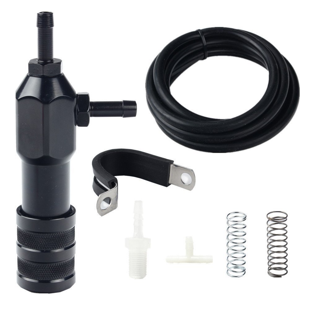 Dewhel Racing Polished MANUAL BOOST CONTROLLER UNIVERSAL MBC Black