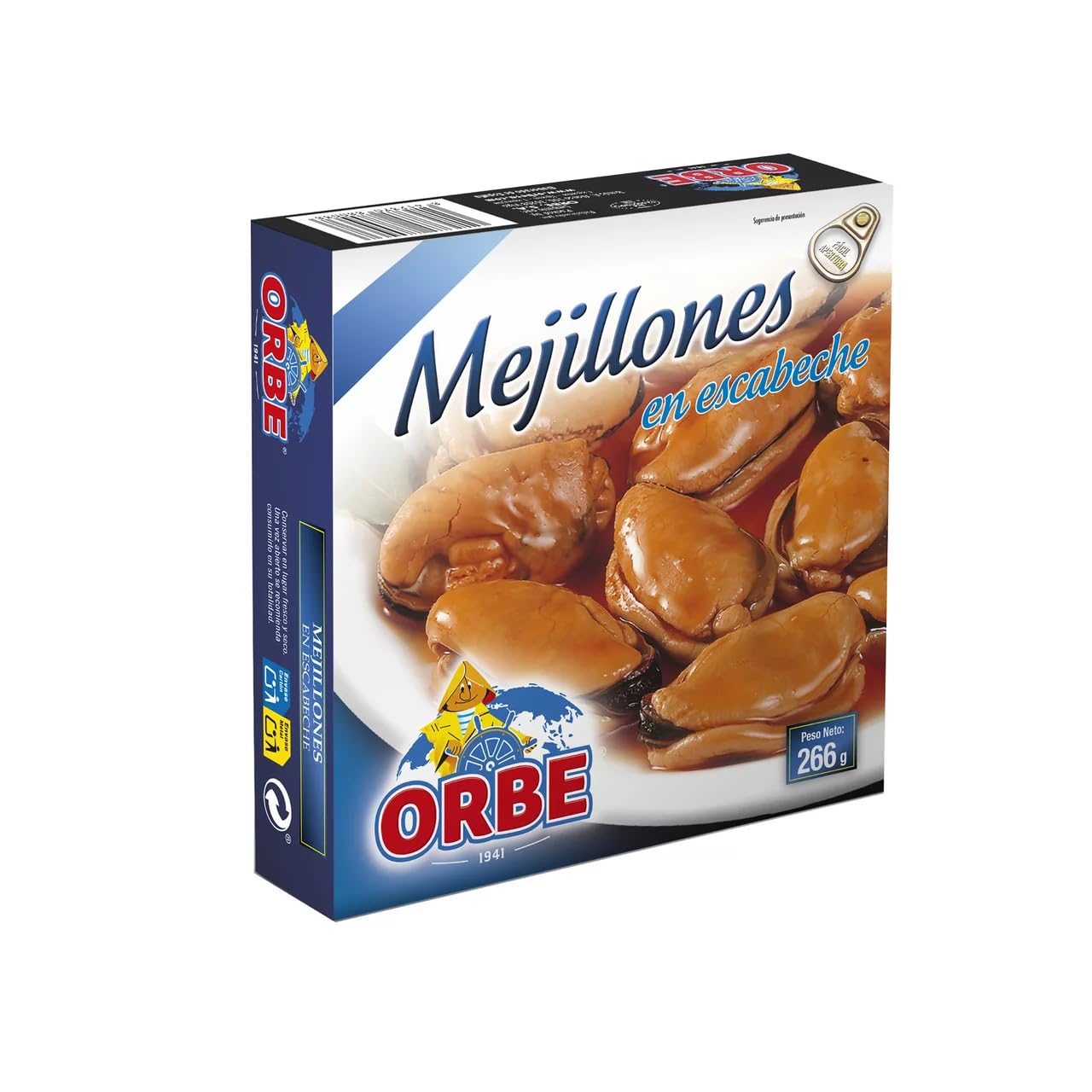 ORBE Miesmuscheln in Escabeche Dose 160 g. 9er-Packung.