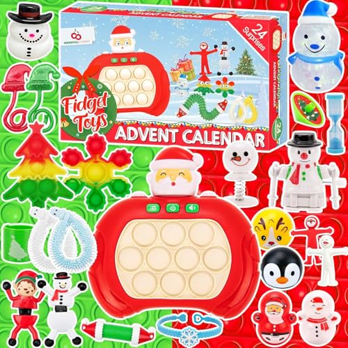 Fidget Adventskalender 2025, Pop Set Bubble Toy Anti-Stress Spielzeug Spaß...