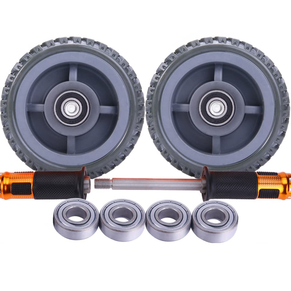 XININ 15cm Zweiräder Legierung Stahllager Bauch Fitness Räder Kein Rauschen Ab Roller Für Übungsmuskelausrüstung Ausrüstung
