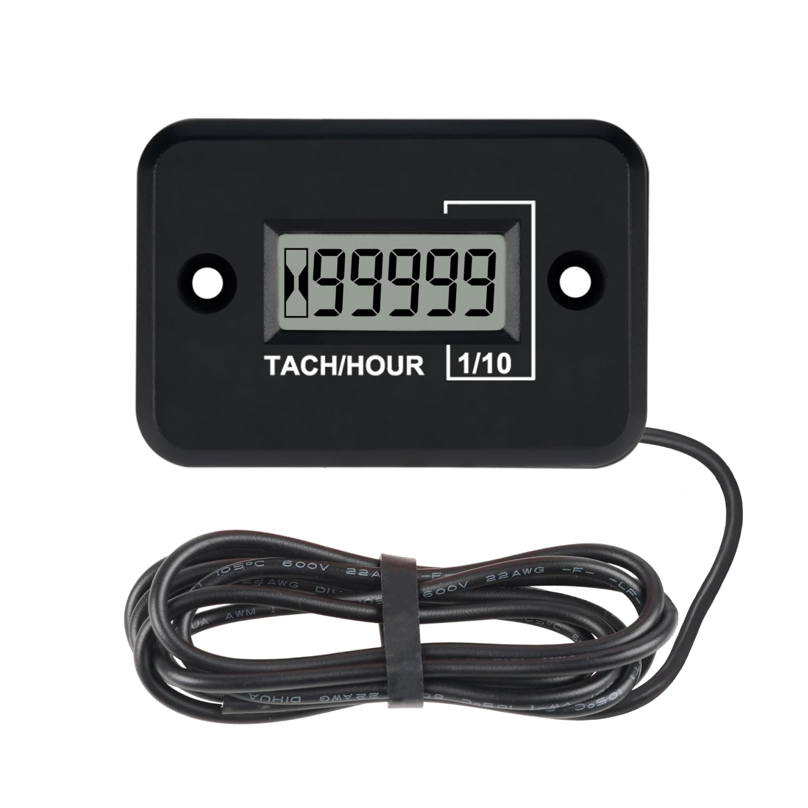 Tachometer Hour Meter,Displays Real-time RPM and Total Accumulated Time, 2-Stroke & Waterproof Design for Motorbikes ATVs Snowmobiles Generators (Black)-image-10