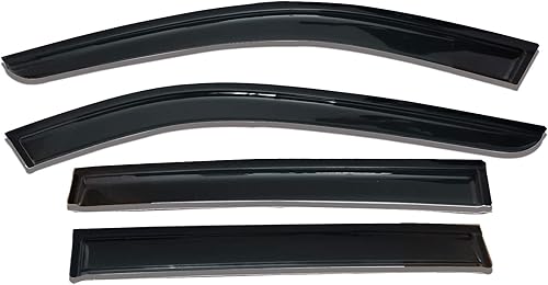 Miniatura 8 de Protector de lluvia solar para ventana de ventilación para Nissan Rogue 2014-2020 Viseras laterales Deflectores de viento