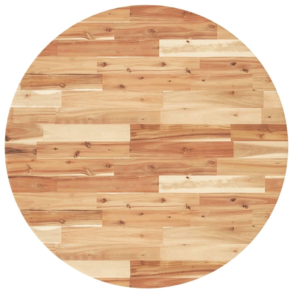 Dessus de table rond Ø90x2 cm bois massif d acacia