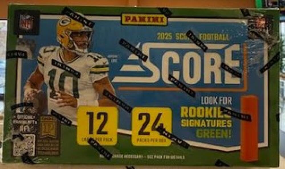 2025 Score NFL Football Retail Box FACTORY SEALED Possible signatures of Arch Manning, Ashton Jeanty, Cam Skatteboo +