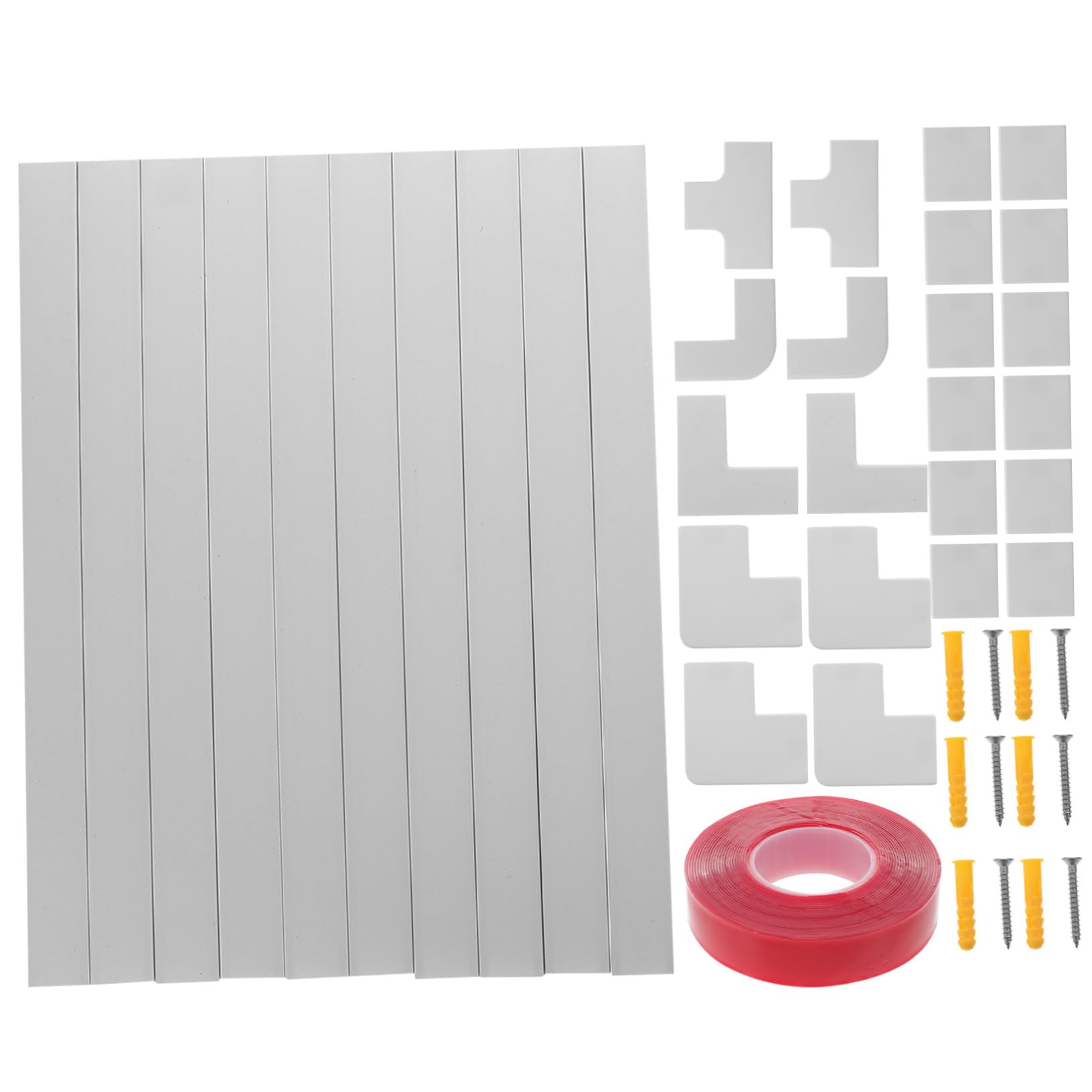 Kit de Ocultador de Cables Resistente al Calor de PVC Autoadhesivo de Color Claro 40mm Canaleta Cuadrada para Oficina y Hogar
