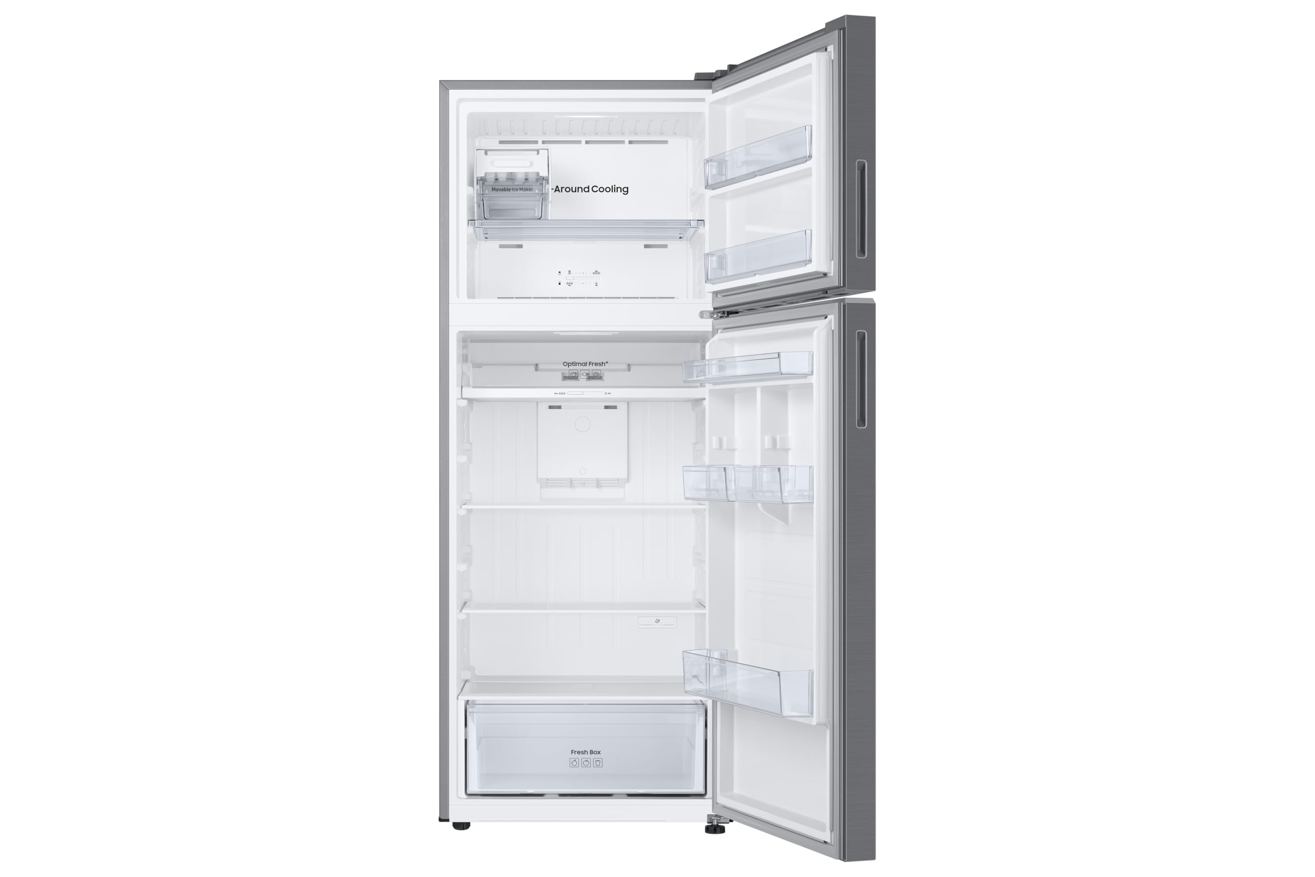 Samsung Frigorífico 2 Puertas No Frost 182.5cm 465L SpaceMax RT47CG6626S9ES | All-Around Cooling, Ahorra hasta un 30% de energía gracias a la IA, Cajón Optimal Fresh+, Compresor duradero