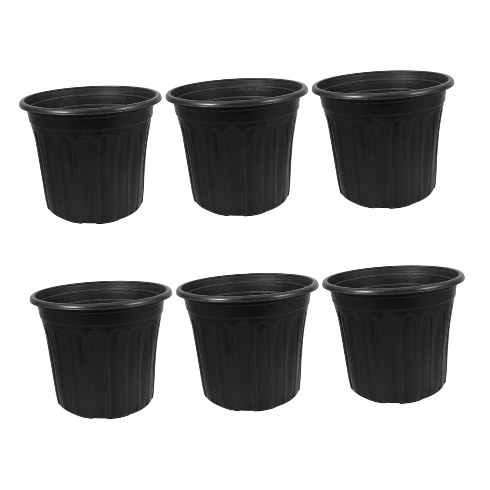 OFFSCH 6PCS Plastic Plant Nursery Pots Versatile Flower Containers for Succulents Bonsai and Plants for Home and Office Decor