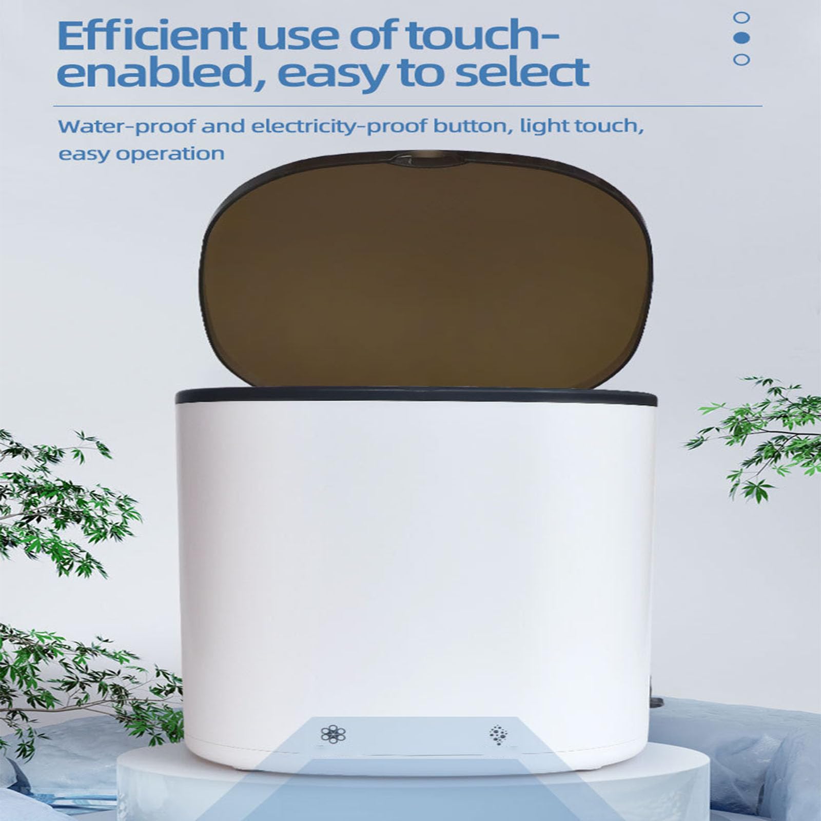 Pulitore per pennelli da trucco, lavaggio e asciugatura due in uno, ruota a vortice positiva e negativa, circolazione dell'acqua, comodo da aprire al tatto, asciugare in modo efficiente