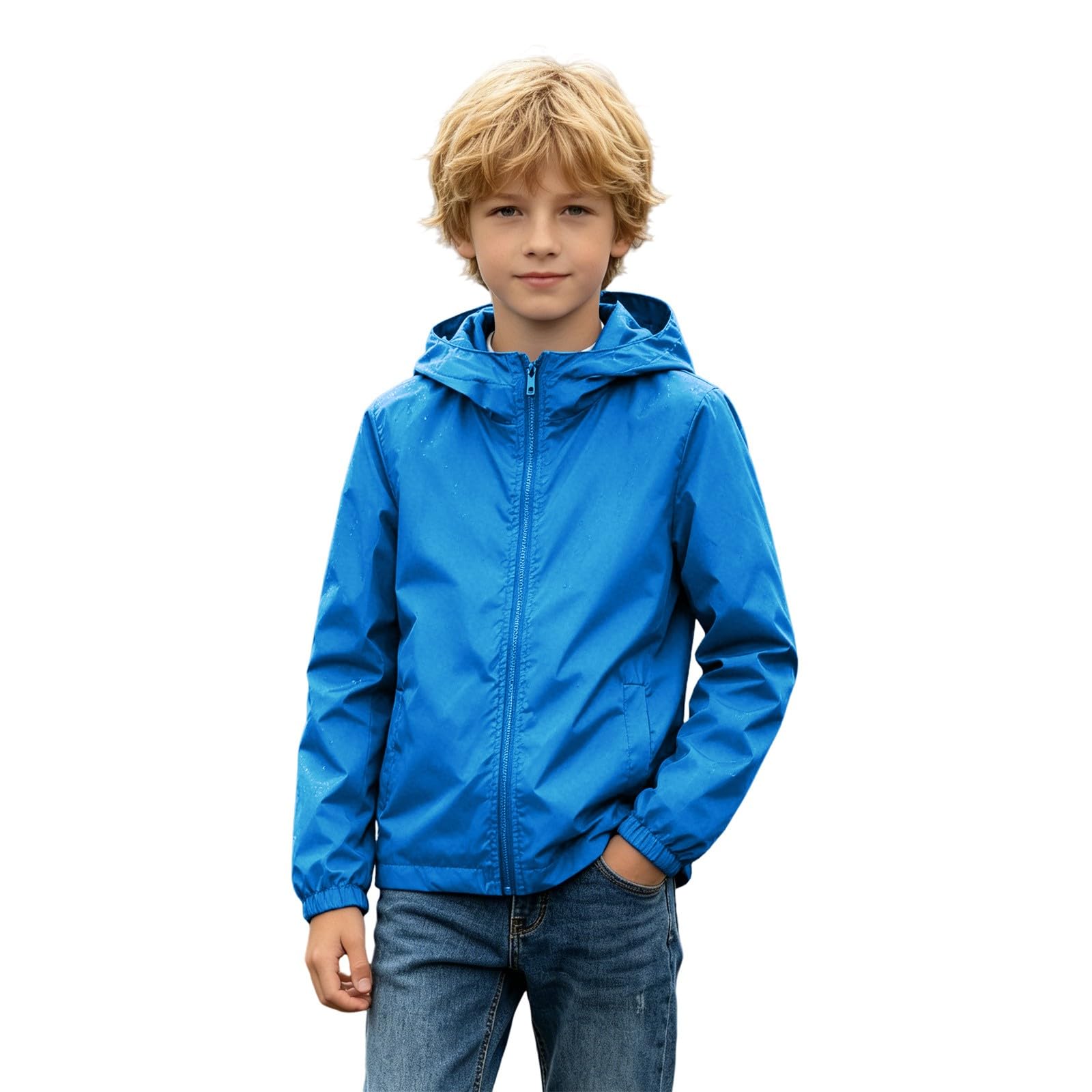 2er-Pack Regenjacke Kinder Wasserdicht Softshelljacke Mädchen mit Kapuze Leicht Warme Winter Jacke Winddicht übergangsjacke Mädchen Outdoor Wintermantel Dünne Windbreaker Kinder