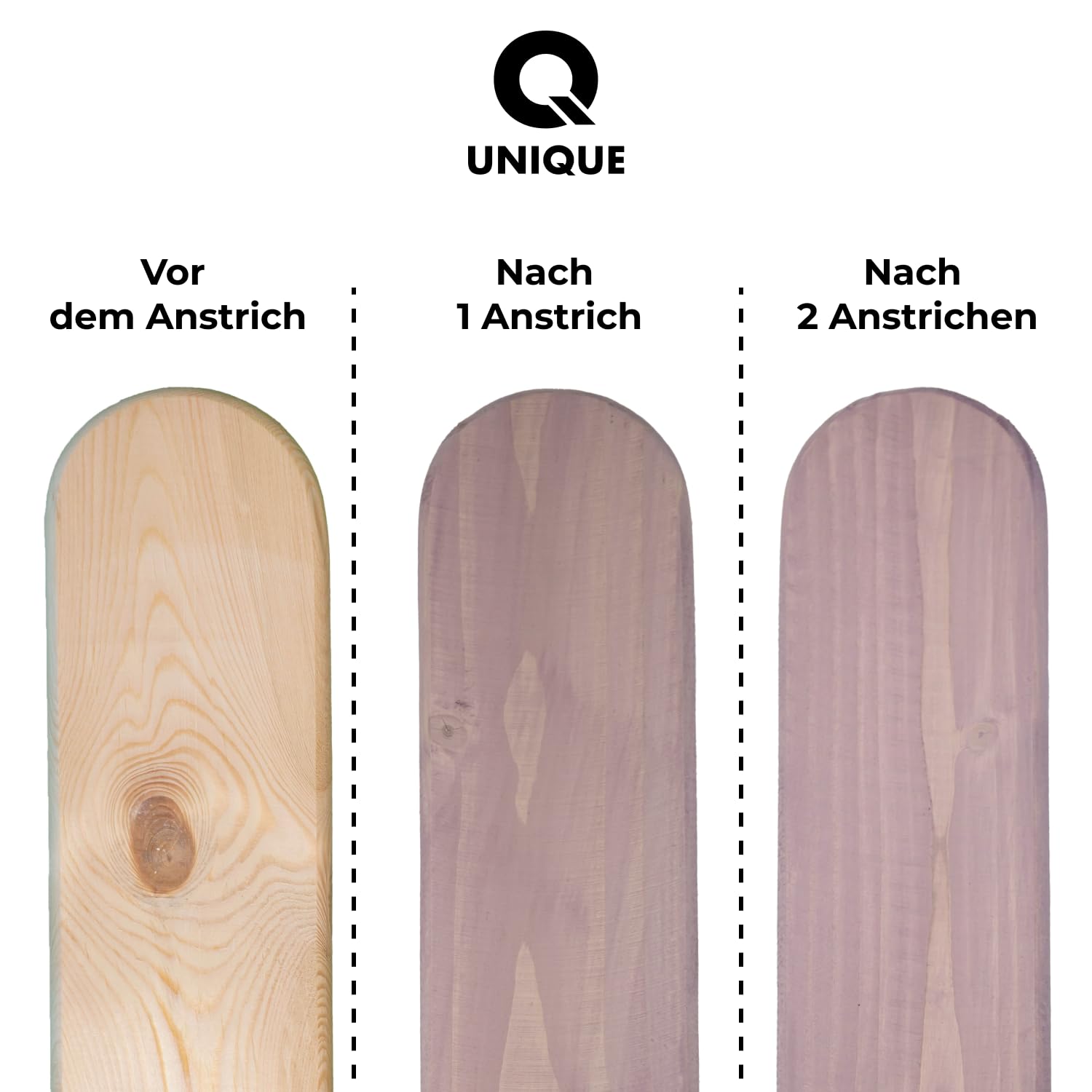 Q UNIQUE Impregnante colorante per legno per 1 mano | Rosa cipria | 10 L | Protezione per legno | 2 in 1 | Fondo e protezione | Impregnante colorato | Per interni ed esterni