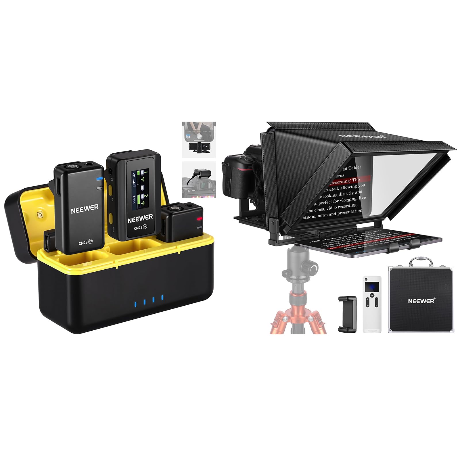 Amazon.com: NEEWER CM28 Wireless Lavalier Microphone System with