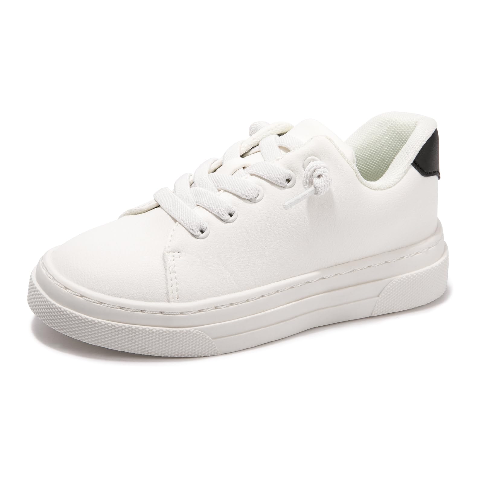 FUNKYMONKEY Kids Sneakers for Girls Boys Low Top Skate Shoe Little Kids/Big Kid Lace Up Casual Walking Shoes