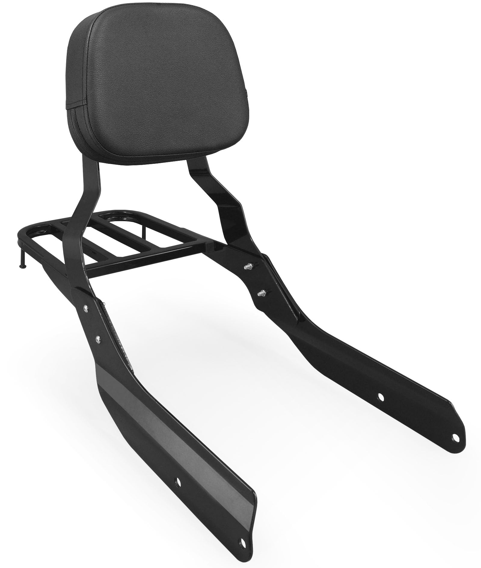 Amazon.com: Passenger Sissy Bar Backrest with Luggage Rack Fits