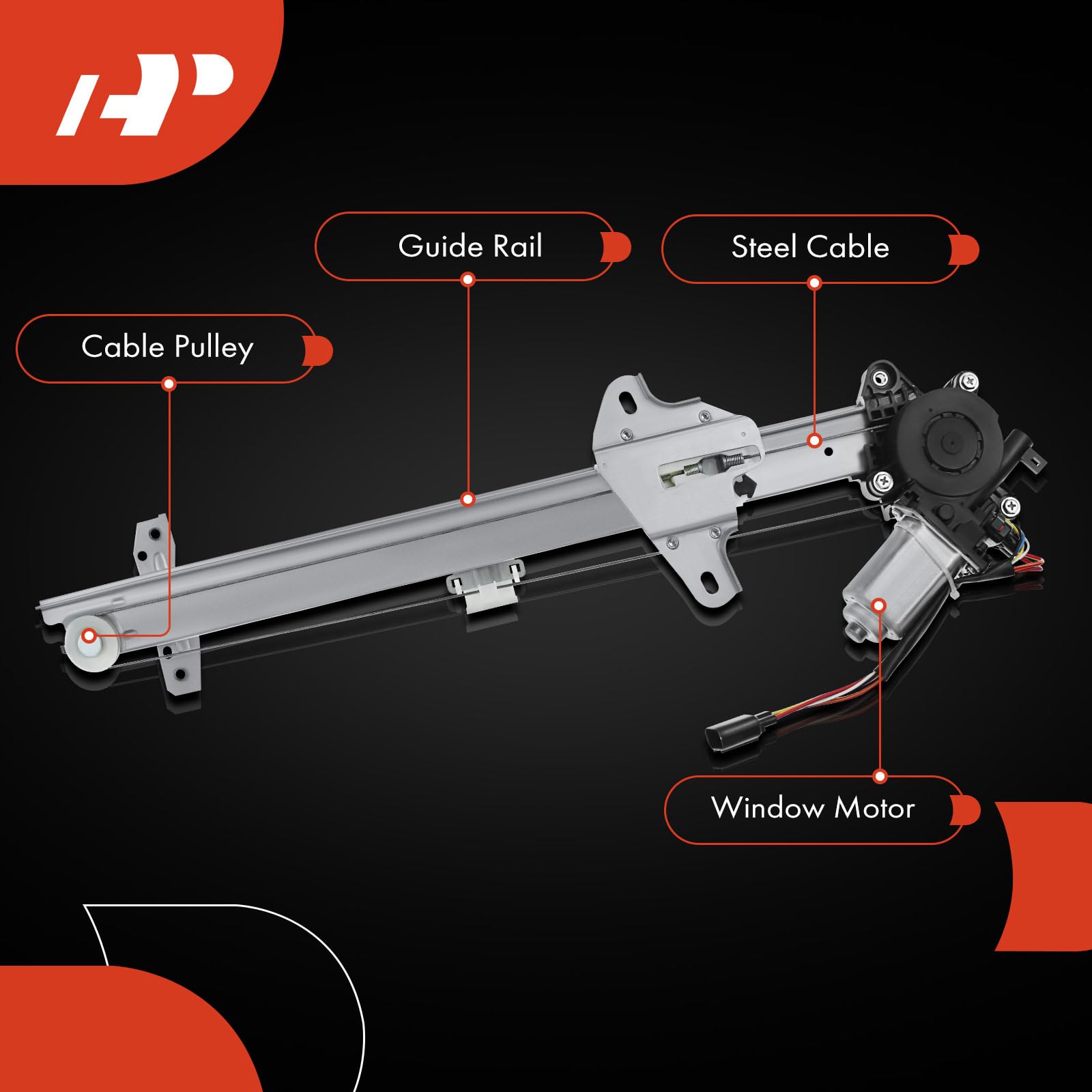 Amazon | A-Premium 電動パワーウィンドウレギュレーター
