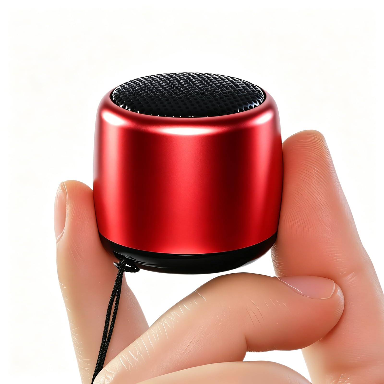 Photo 1 of YXYKODM Best Mini Portable Bluetooth Speaker with HD Sound & Bass I Smallest Wireless Bluetooth Speakers for Phone/PC/Tablet I Photo Selfie Button Answer Phone Calls I Cute Tiny Speaker (Red)