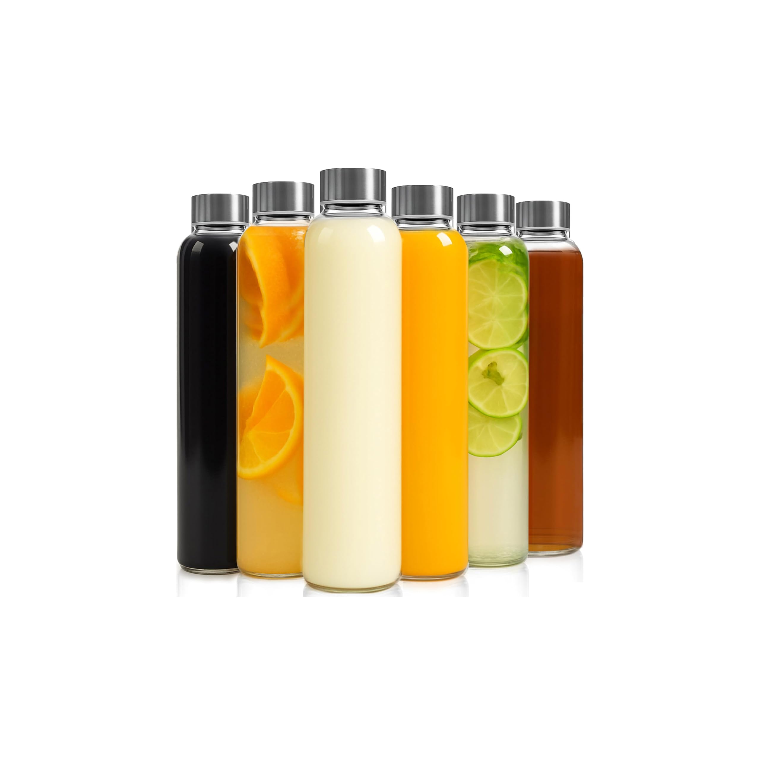 Epica 18-Oz. Glass Beverage Bottles, Set of 6