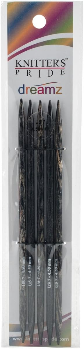 Knitter's Pride-Dreamz Double Pointed Needles 6", Size 7/4.5mm