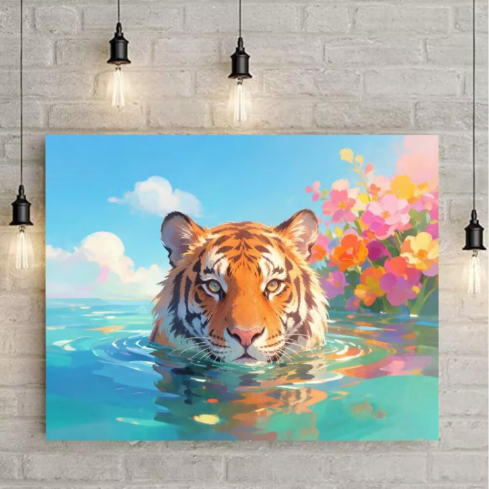 Diamond Painting Adulti Tigre Diamond Painting Kit 100x70cm 7-742K8