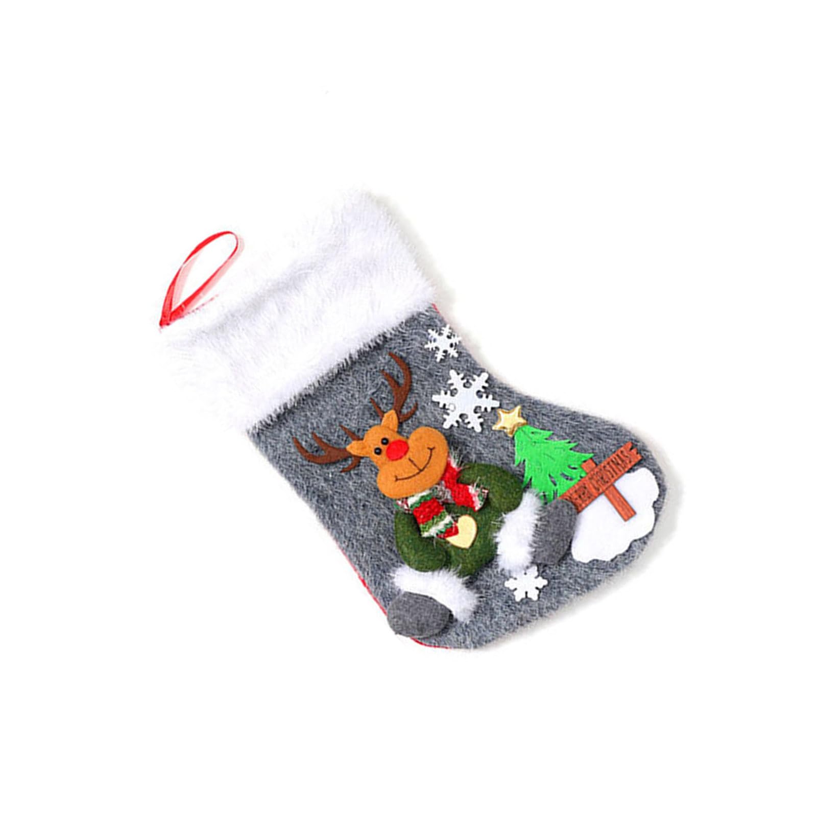 KAQNTUD Christmas Tree Decoration Cartoon Stockings Gift Bag Hanging Socks for Fireplaces Door Decoration Decorations Stockings Gift Bag Tree Decoration