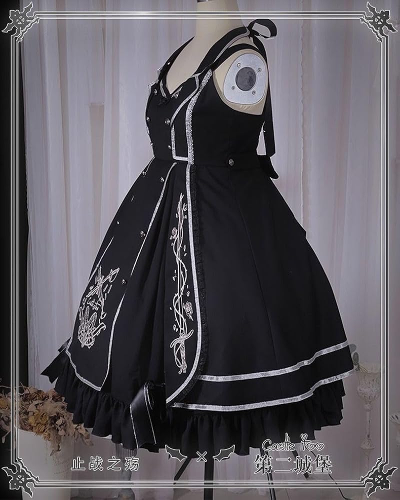 Amazon.co.jp: [66cos] ロリータ ゴスロリ 衣装 軍服 ハロウィン