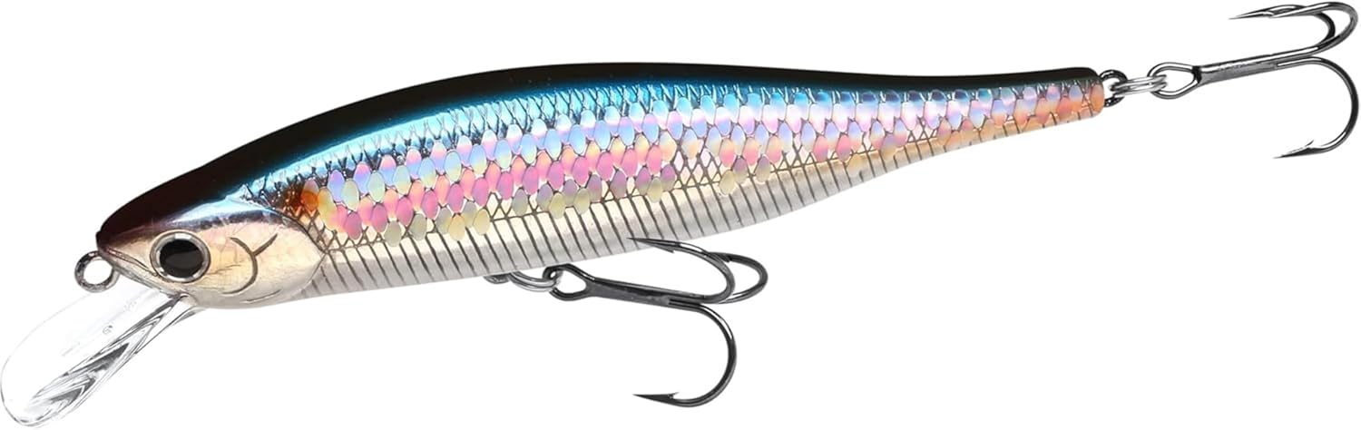 LUCKY CRAFT Lightning Pointer 98XR, Freshwater Bass Fishing Lures and Walleye Fishing Lures, 4" Slow Sinking Jerkbait, 6-7ft Depth, Largemouth Smallmouth, Tournament Fishing Gear
