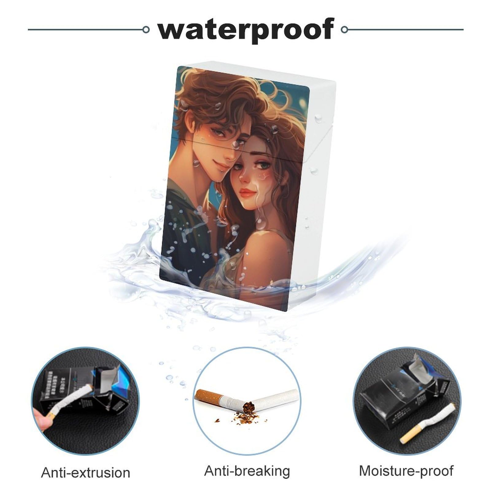 lovers cigarette holder for sale Amazon.com: Lovers in Love Cigarette Case Cartoon Style Romantic Couple  Plastic Cigarette Pocket Holder Flip Open Cigarette Protective Cover  Storage Box : Health & Household