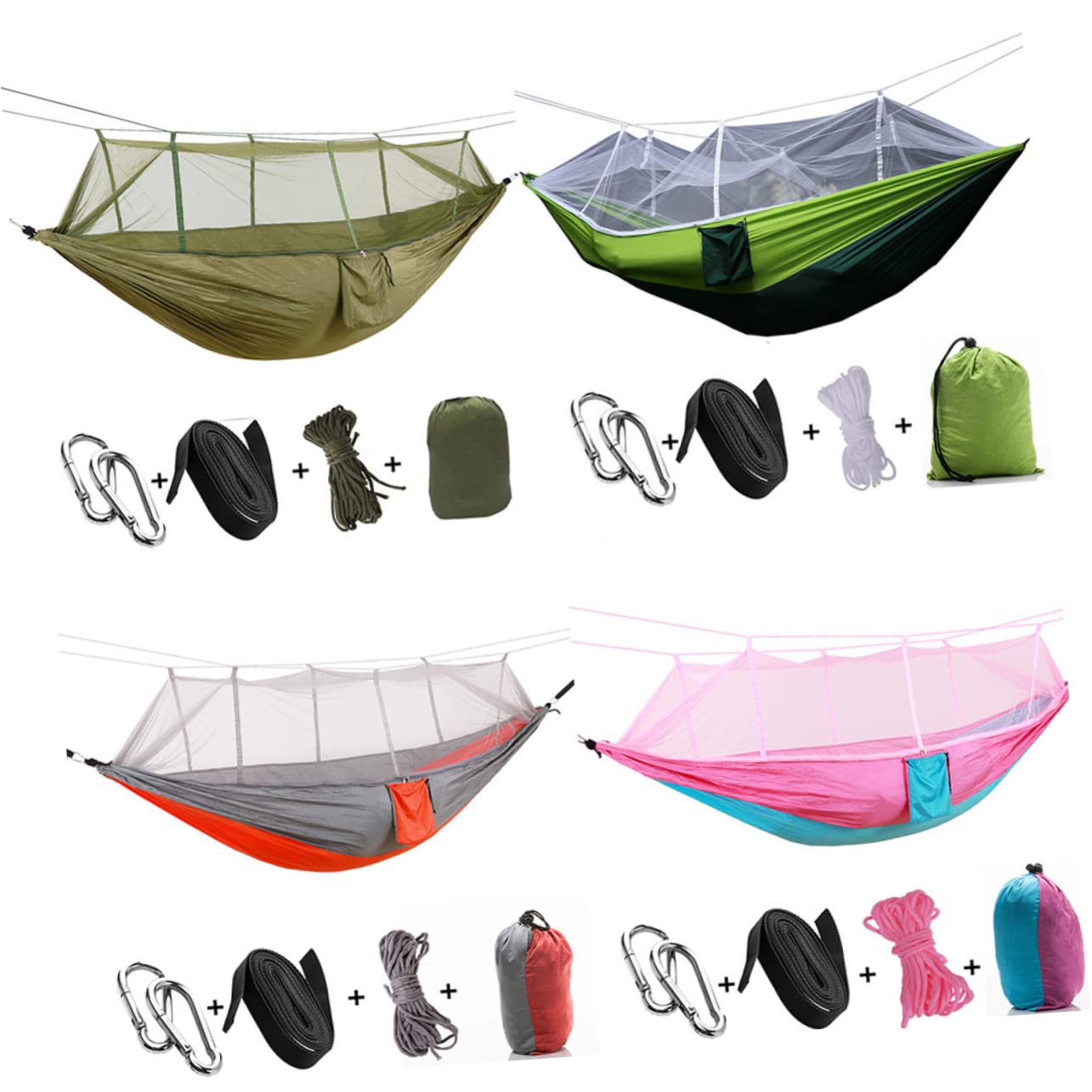 WHAMVOX Hammock Rain Fly Tent Tarp Essential Survival Gear for Camping Backpacking Outdoor Activities Waterproof Easy to Carry