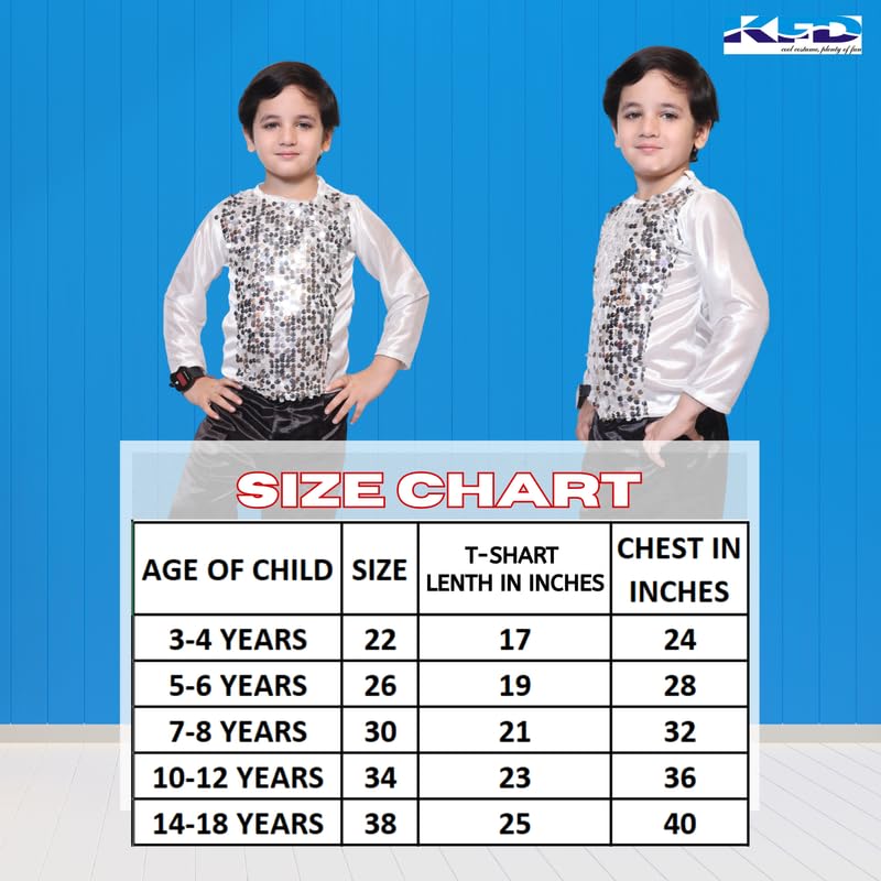 Image of Kaku Fancy Dresses Lycra T-Shirt For Kids, Dance Costume For Boy & Girls