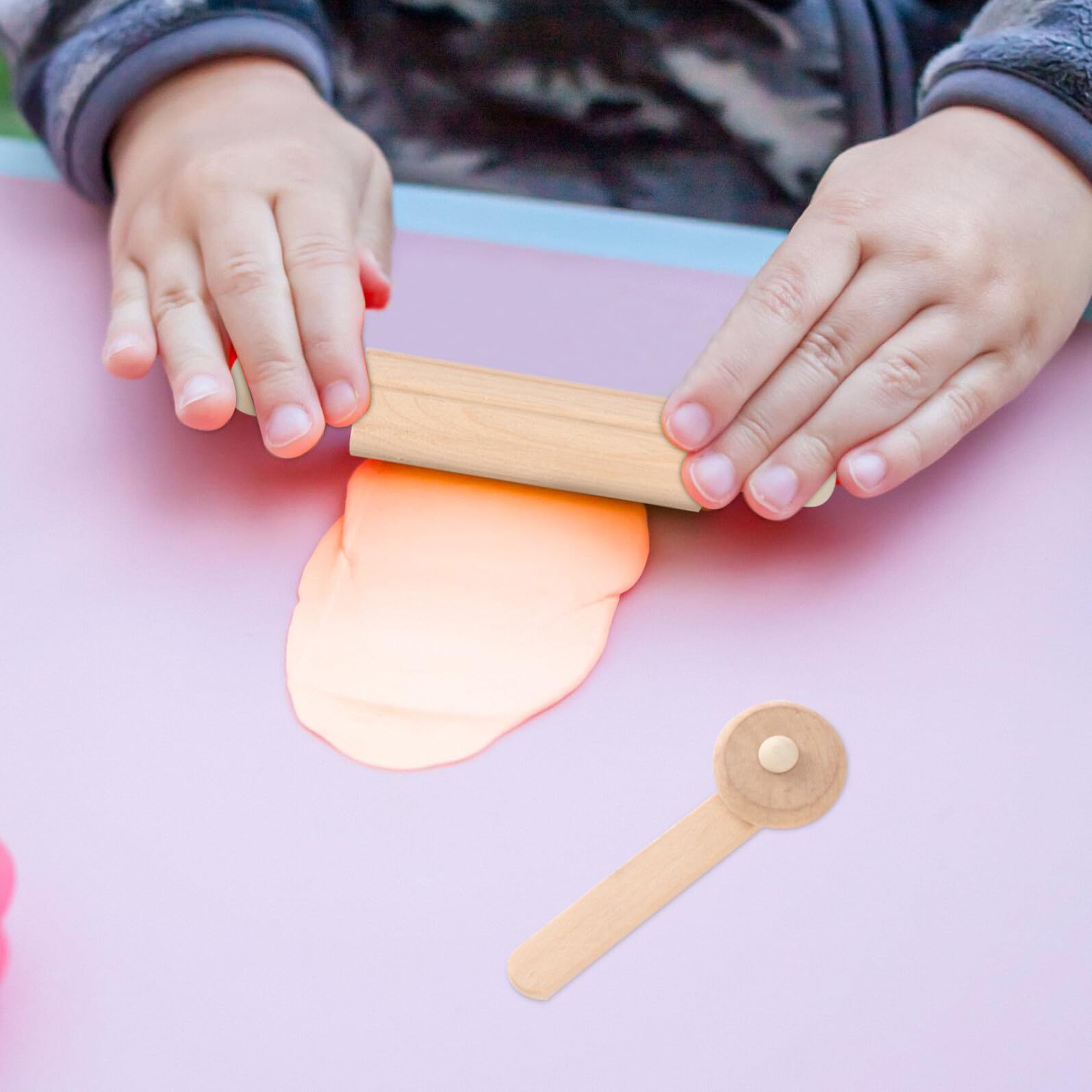 BESTonZON Set Strumenti Fai da Te in Legno per Modellare Argilla e Plastilina 12 Pezzi Lisci e Sicuri per Kit per Modellazione Creativa e Progetti Artigianali
