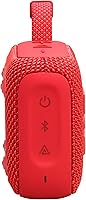 Vista 3 de JBL Go 4 - Bocina Bluetooth ultraportátil, impermeable y resistente al polvo, gran sonido JBL Pro con graves impactantes, batería integrada de 7 Rojo