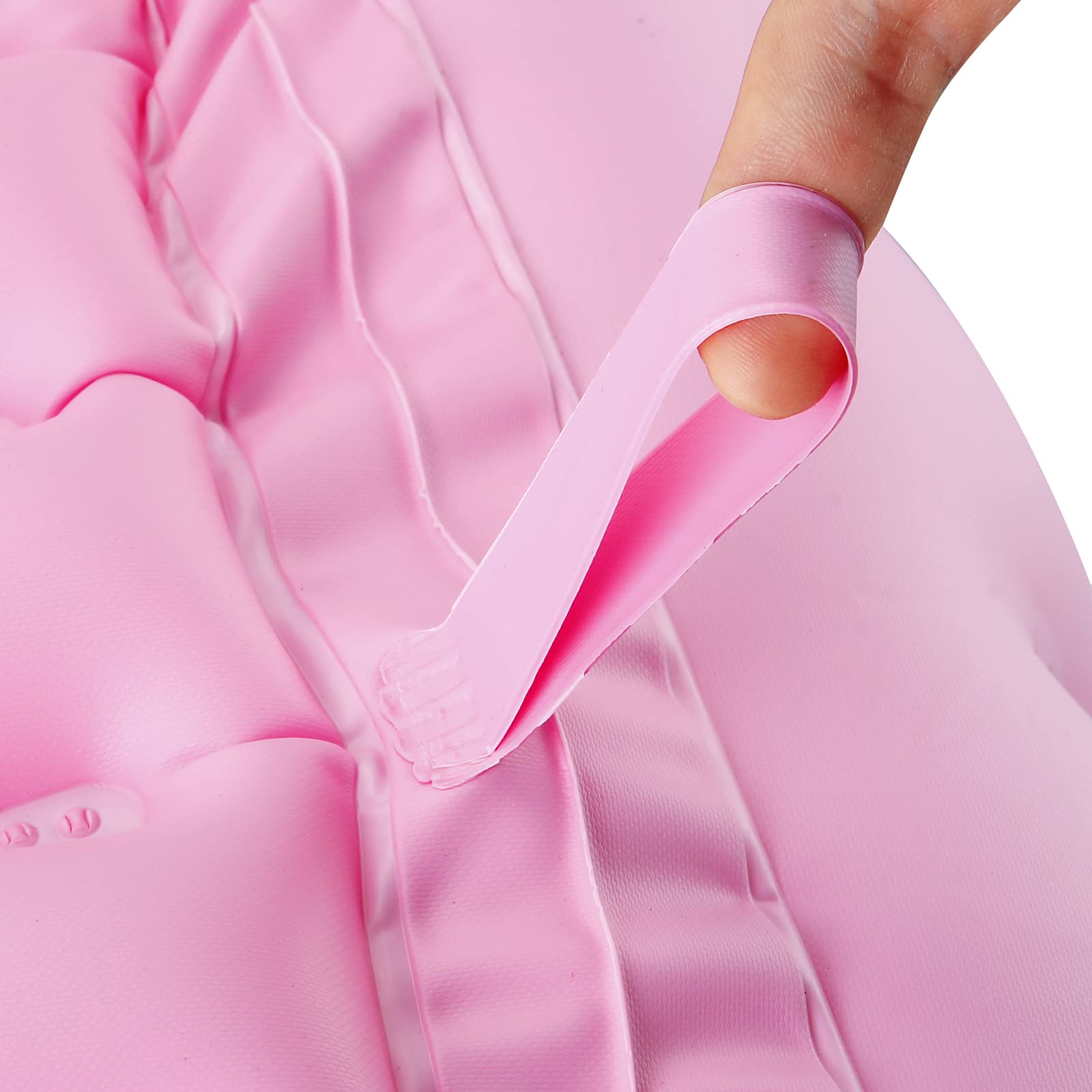 PandaEar Bañera Inflable para Bebés, Bañera Portátil para Bebés, con Bomba de Aire, Plegable, Antideslizante, Mini Piscina de Aire para Recién Nacidos (Rosa)