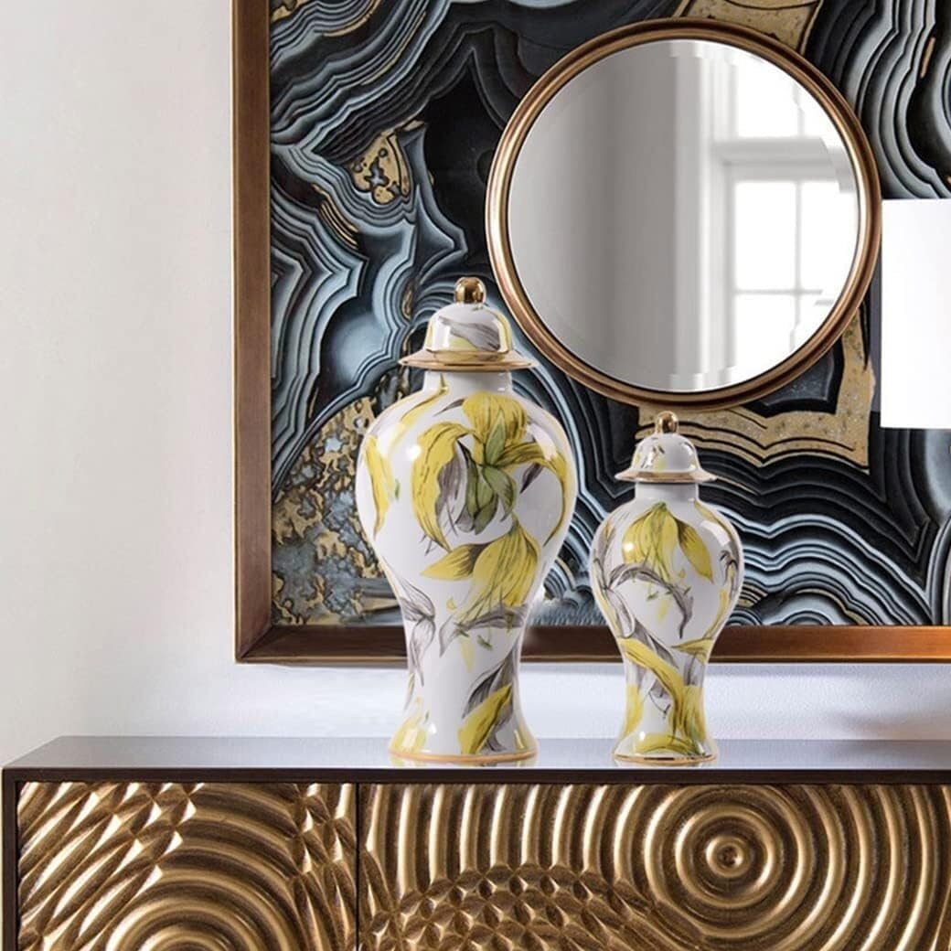 Ingwer glas mit deckel Ingwergläser Modernes Keramik-Ingwerglas Mit Deckel, Chinesische Traditionelle Dekorative Porzellangläser, Tempelglas Mit Deckel Porzellan-ingwerglas Vorratsglas Dekoratives(15