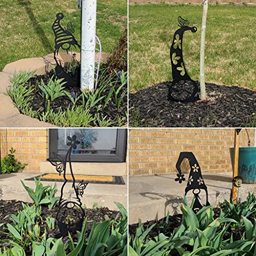 Realsteel Genuine Brand I Gnome Garden Stakes I Garden Gnomes Outdoor Large I Lawn Ornaments And Statues I 4 Pack #TOP4