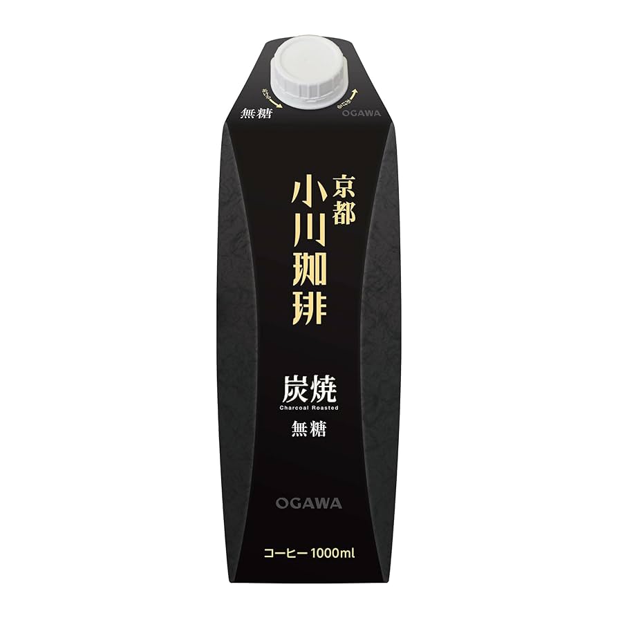 Amazon.co.jp: 京都小川珈琲 炭火珈琲 無糖 1L ×6本 : 食品