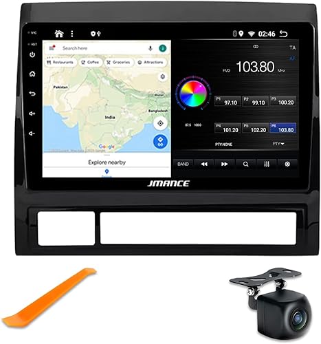 JMANCE Navegación GPS estéreo de coche Android para Toyota Tacoma 2005-2013 9 pulgadas Android Auto Head Unit Quad Core 2+32GB compatible con