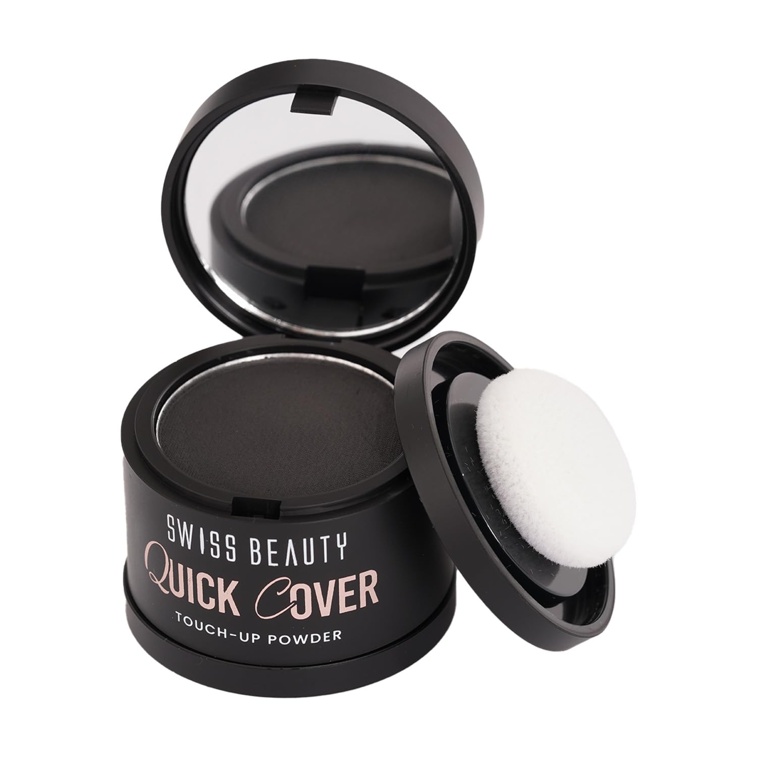 Swiss Beauty Quick Cover Touch-Up Powder | Covers Grey Roots & Bald Spots Instantly | Highly Pigmented | Ideal For Both Men & Women | Long-Lasting | Matte Finish | Shade- Smoky Black, 4g-image-10
