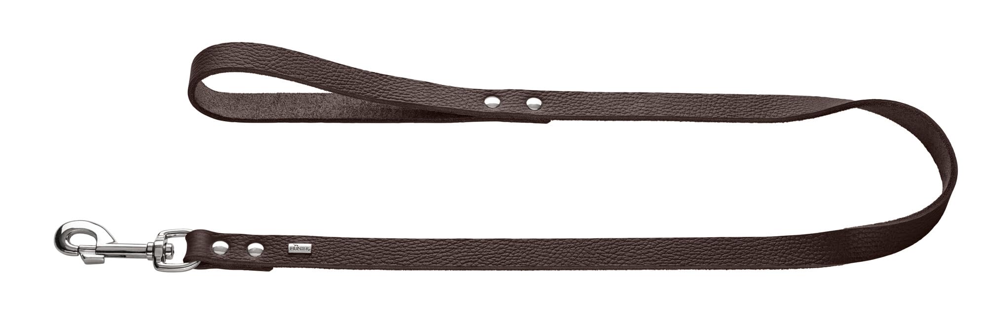 HUNTER Grenada Dog Lead in Dark Brown Handmade in Germany for Training and Everyday Use Robust Soft Simple Design Size 20/100 Width 2.0 cm Length 100 cm - Image 2
