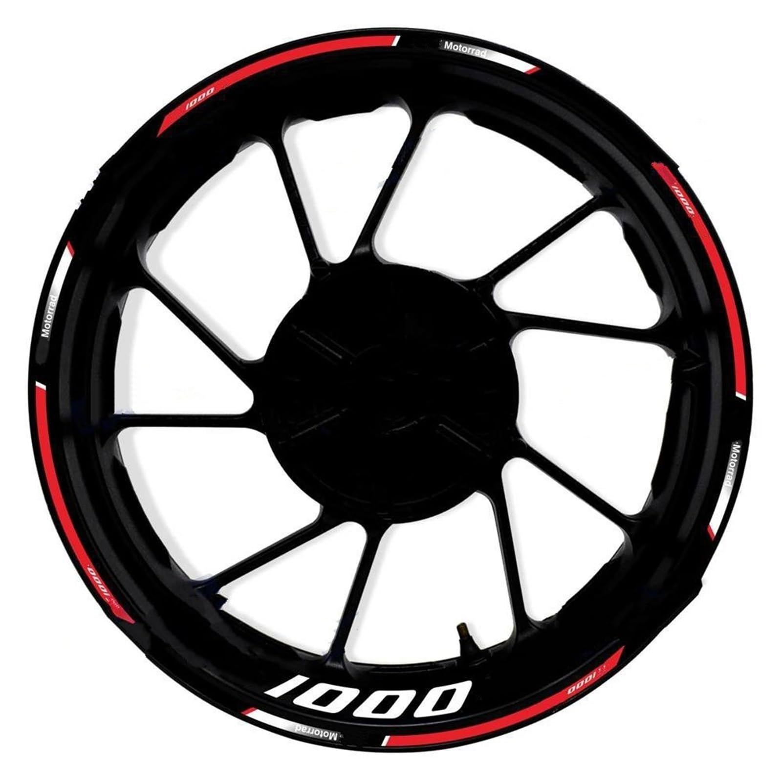 Motorcycle Reflective Wheel Stripe Sticker Set Waterproof Rim Decals for S1000RR S1000 RR HP4