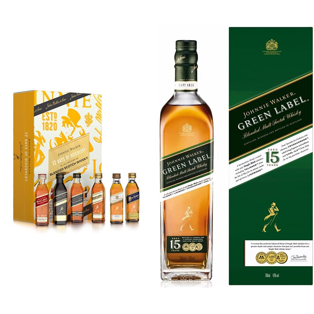 Buy Johnnie Walker Blended Scotch Whisky 12 x 5cl Advent & Johnnie