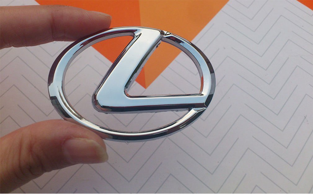 Buy Lexus Silver Steer Wheel Badge car Emblem ABS Steering wheel