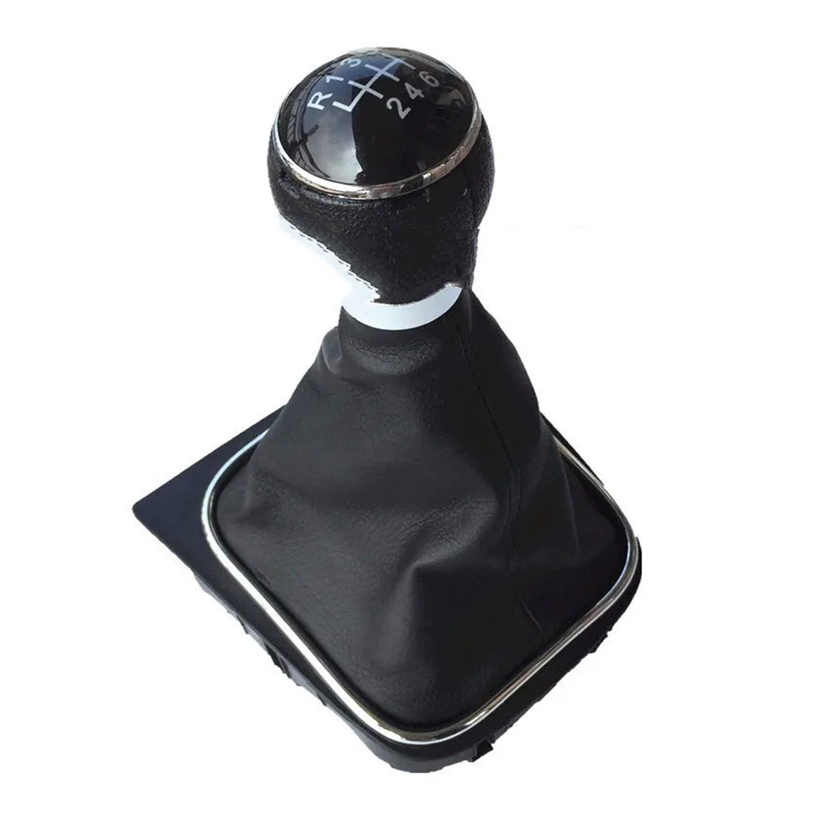 VAVGKDKPZB Shifter Lever Handle for VW for Golf 6 MK5 MK6 for Jetta 2005-2014 5 Speed Gear Stick Shift(6 Speed Model D)