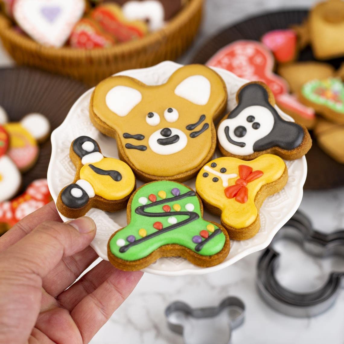 Stampini Biscotti A Forma Di Topolino - 8 Pezzi In Acciaio Inox Per Dolci E Decorazioni - Foto 6
