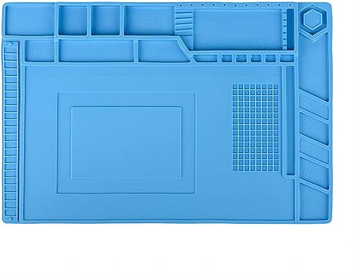 Estera de soldadura de aislamiento de silicona Kit de trabajo de reparación de almohadilla de soldadura magnética resistente al calor para soldadura