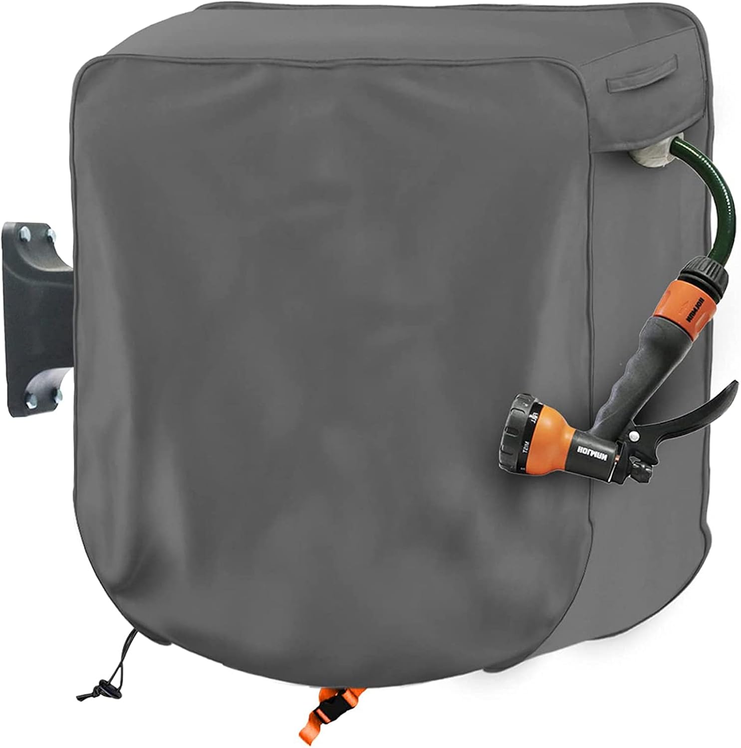 Garden Wall-mounted Hose Reel Cover,Protect Your Retractable Garden Hose Reel and Prolong Its Life(26"L x11"Wx18.9“H) Retractable Hose Reel Cover