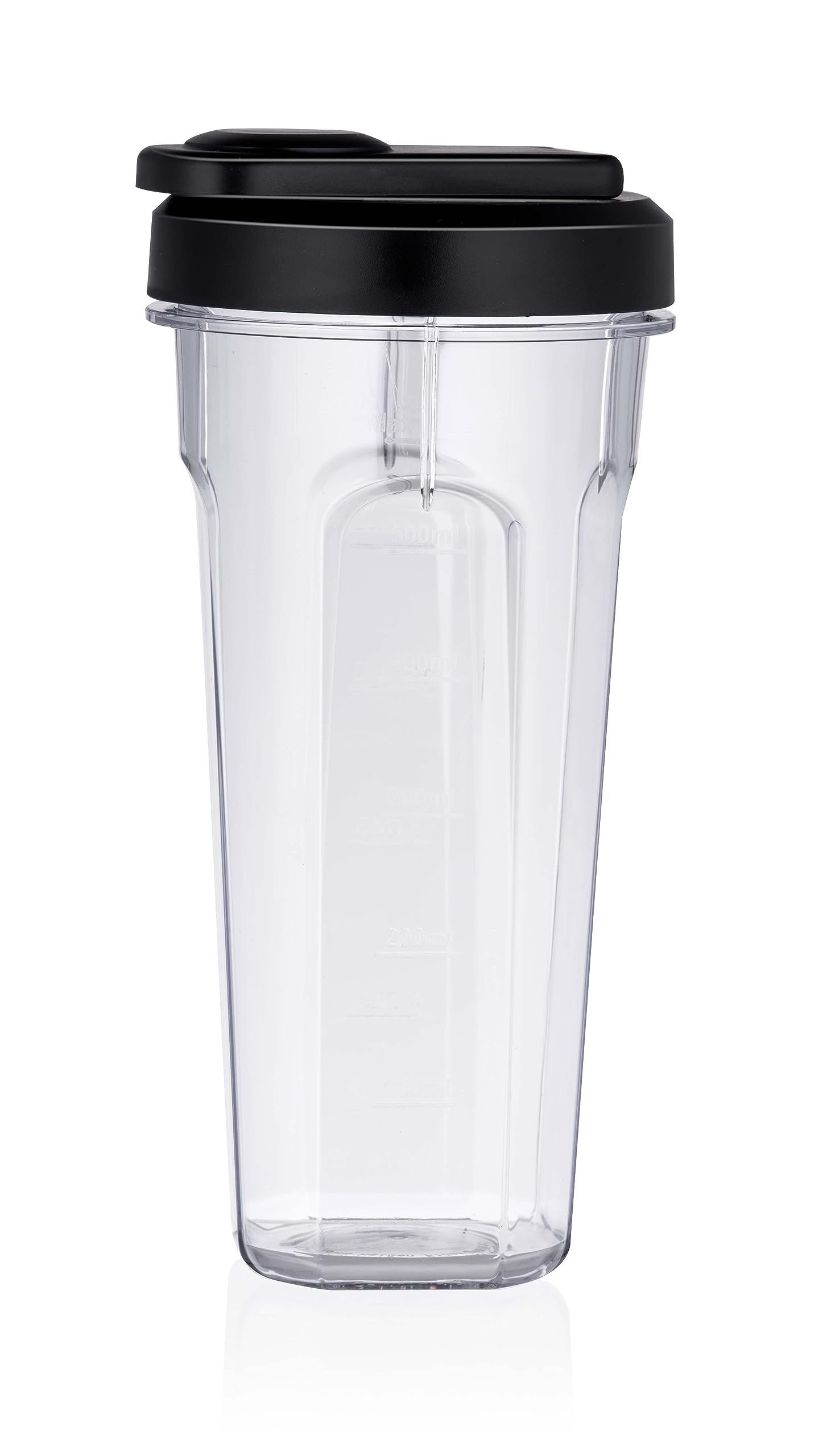 alpina Smoothie Maker Mixer – Frullatore per frullati da 300 W – incl. tazza per frullati da 300 ml e 600 ml – 2 velocità e funzione pulsante, acciaio inox – argento/nero