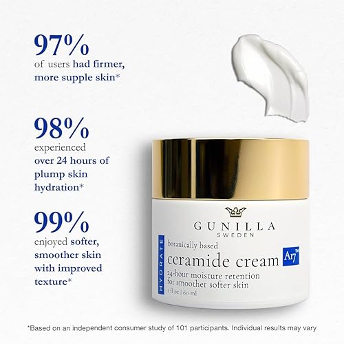 Miniatura 6 de GUNILLA Ceramide Cream A17 - Concentrated 24-Hour Anti-Aging Moisturizer - 17 Actives  Botanicals - Plump Soften  Help Reduce Fine Lines  Wrinkles