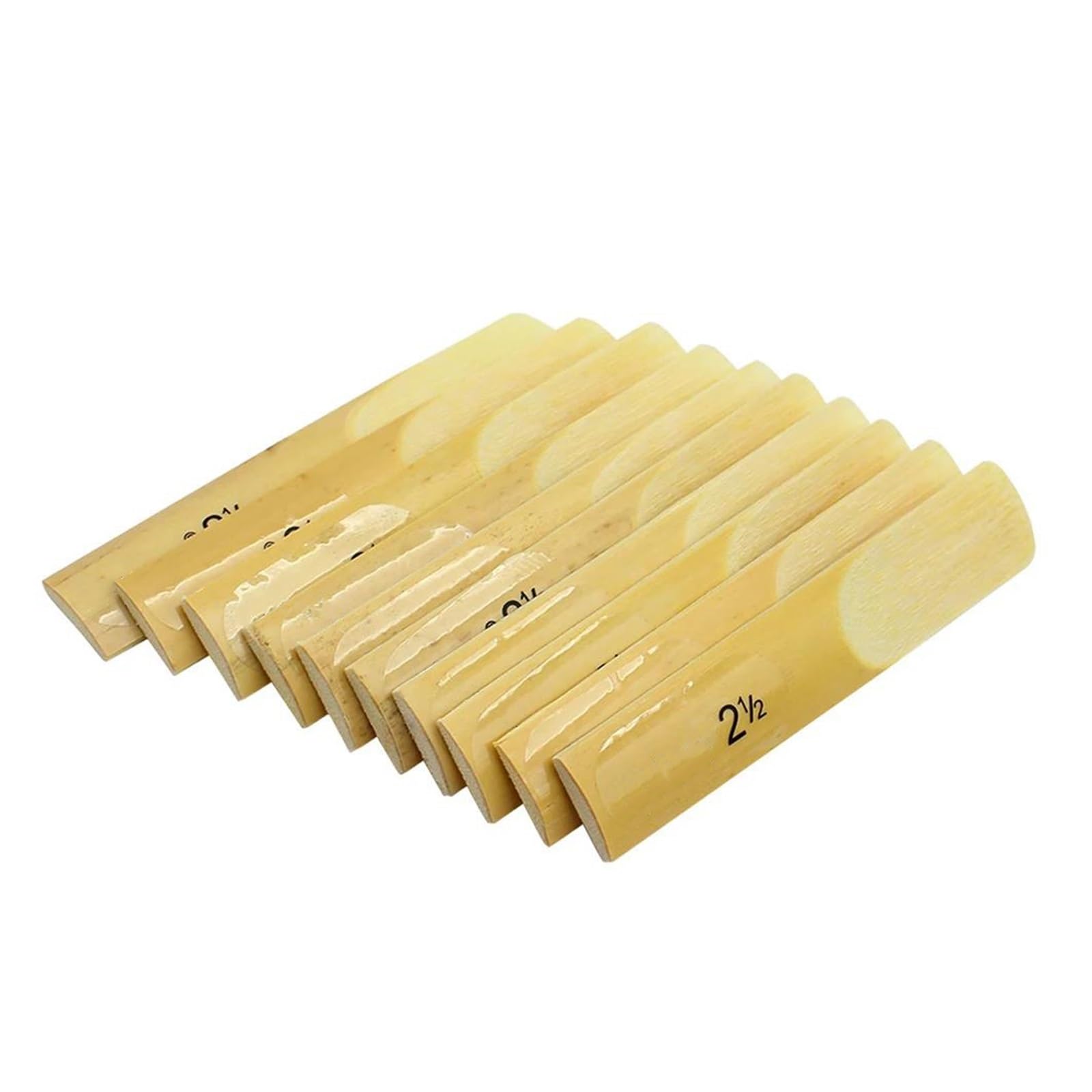 Akcesoria Do Instrumentów Saksofonu 10 Sztuk Eb Saksofon Altowy Stroiki Do Saksofonu Sopranowego Siła 2,5 Bb Stroiki Do Saksofonu Tenorowego Części Do Instrumentów Akcesoria Dobra Stroika (Color : Al