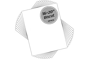 10-Pack Heavy Duty Acid-Free White Picture Mat Boards for Art and Crafts