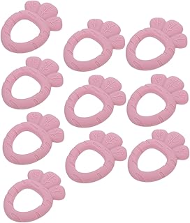 Toyvian 10 Pçs Mordedor Brinquedos Do Bebê Brinquedos De Silicone Brinquedo De Cenoura Para O Bebê Mordedores De Silicone Silicone Bebê Goma Mordedores Bebê Calmante Mordedores Bebê Goma